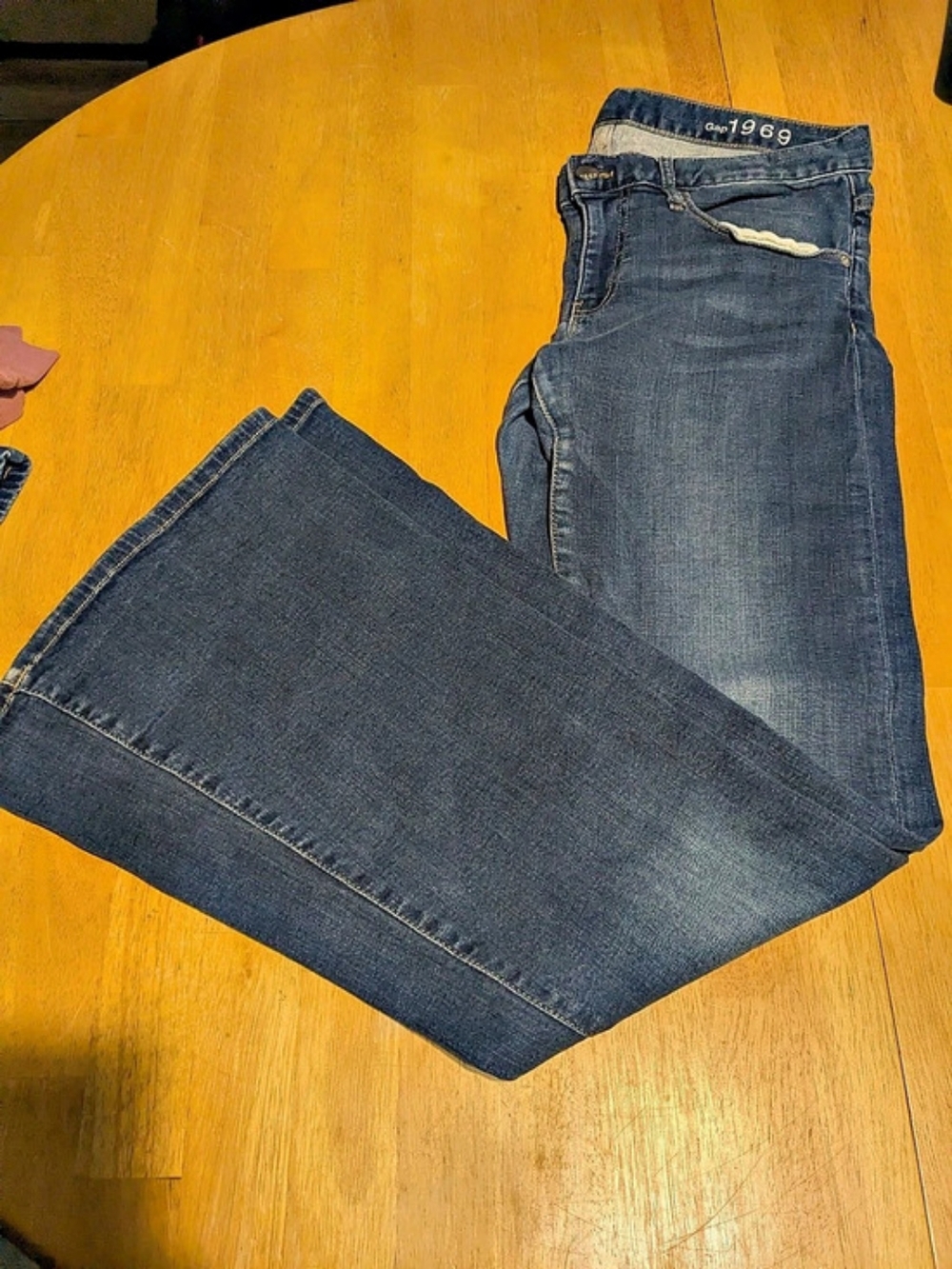 Superflare Wide Leg Jeans Blue Waist 3 1/2